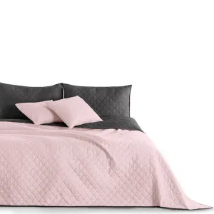 Obojstranný prehoz na posteľ DecoKing Axel ružový/uhľový, veľkosť 170x270