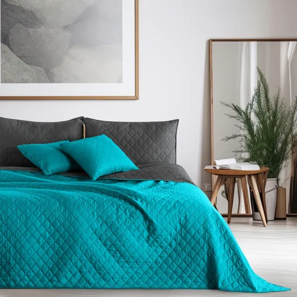 Prikrývka na posteľ DecoKing AXEL zelená, veľkosť 170x270