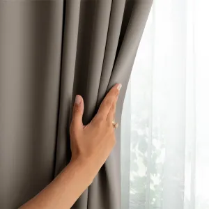 Záves AmeliaHome Blackout s multifunkčnou páskou béžový, veľkosť 140x175