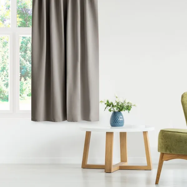 Záves AmeliaHome Blackout s multifunkčnou páskou béžový, veľkosť 140x175