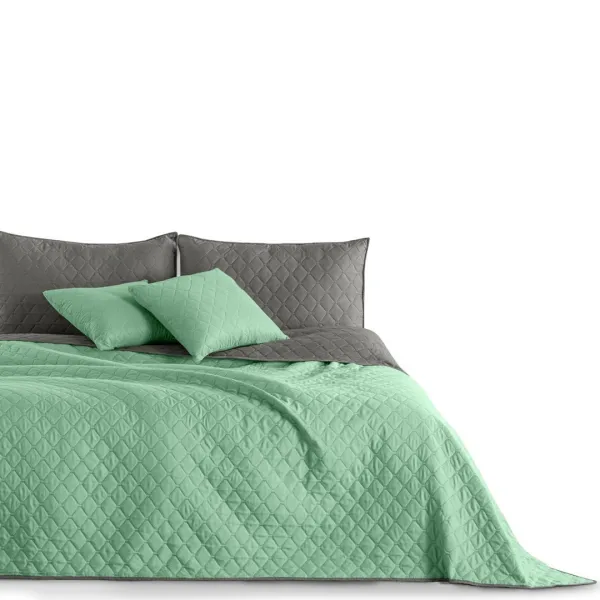 Obojstranný prehoz na posteľ DecoKing Axel mentolový/oceľový, veľkosť 200x220