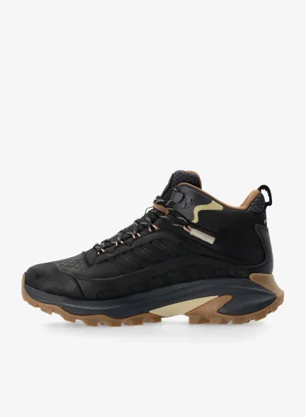 Turistické topánky Merrell Moab Speed 2 LTR Mid WP - black
