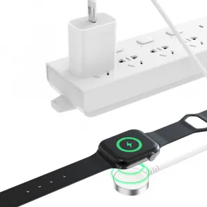 Tech-Protect UltraBoost MC01 Magnetický nabíjací kábel pre Apple Watch - USB-C, 1,2 m, biely