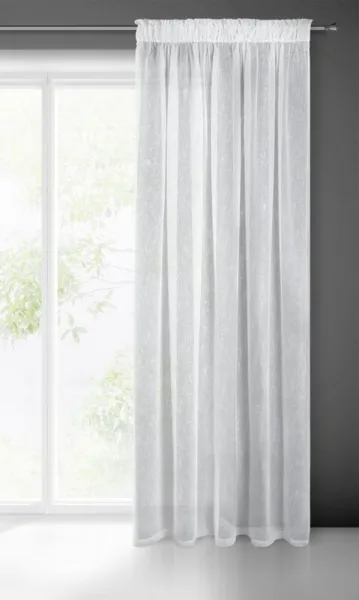 ArtFir Hotová záclona IDA P |  biela 140 x 250 cm