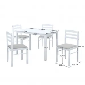 Jedálenský set 4+1 SOMIN Tempo Kondela