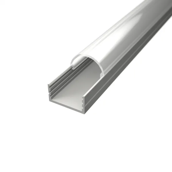 LED lišta povrchová S8 biela Dĺžka: 2m, Typ krytky: Bez krytky