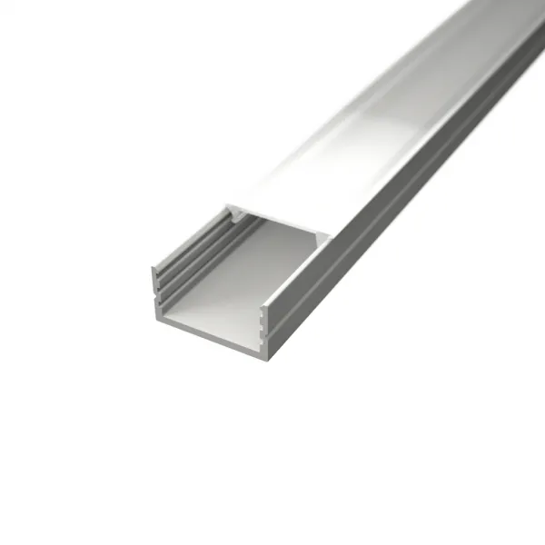 LED lišta povrchová S10 biela Dĺžka: 2m, Typ krytky: Bez krytky