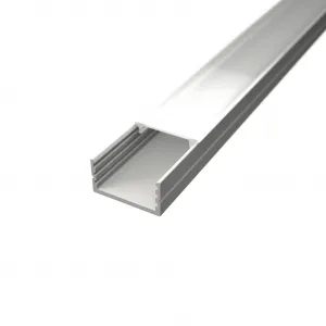 LED lišta povrchová S10 biela Dĺžka: 2m, Typ krytky: Bez krytky