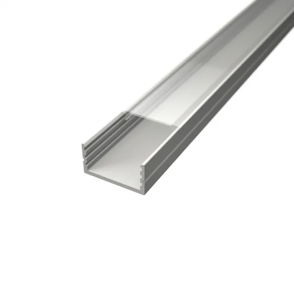 LED lišta povrchová S10 biela Dĺžka: 2m, Typ krytky: Bez krytky