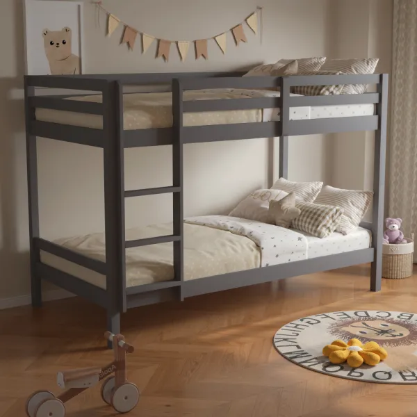 Rozložiteľná poschodová posteľ INEZA Tempo Kondela Šedá