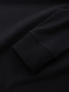 Klasické pánske tričko s dlhým rukávom čierne