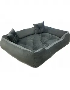 Pelech pre psa SUPPLIES VELVET Veľkosť M 70x60 - šedý