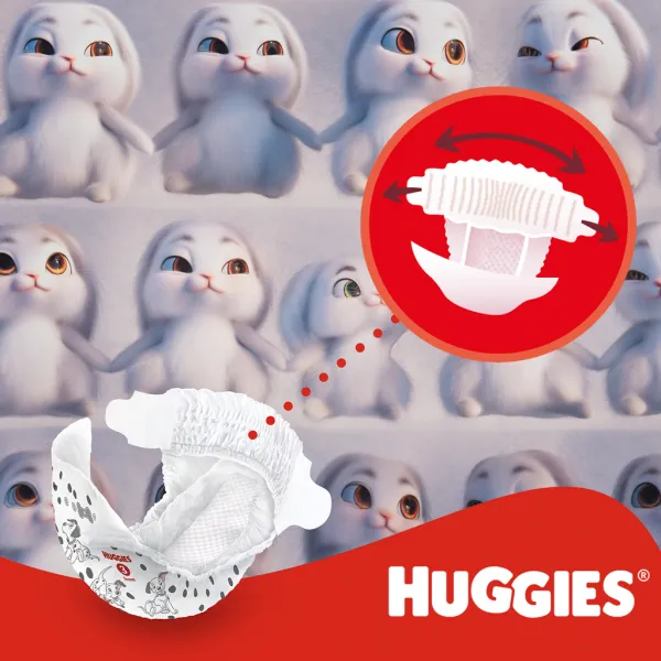 HUGGIES® Plienky jednorázové Little Movers 4 (7-18 kg) 66 ks