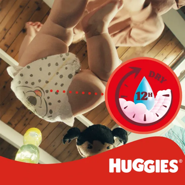 HUGGIES® Plienky jednorázové Little Movers 4 (7-18 kg) 66 ks