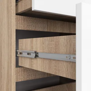 Ak furniture Komoda Kuba 120 cm dub sonoma/biela