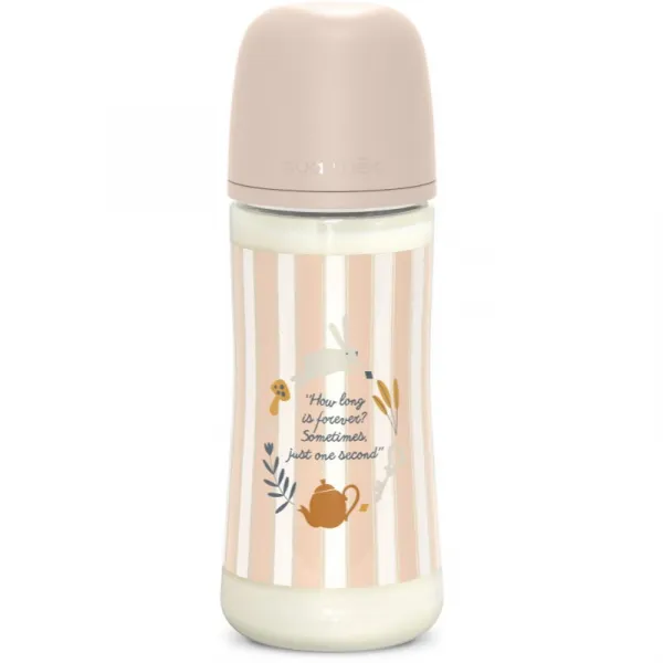 Suavinex Wonderland SX Pro Physiological Anti-Colic dojčenská fľaša L Dense Flow 6 m+ Pink 360 ml