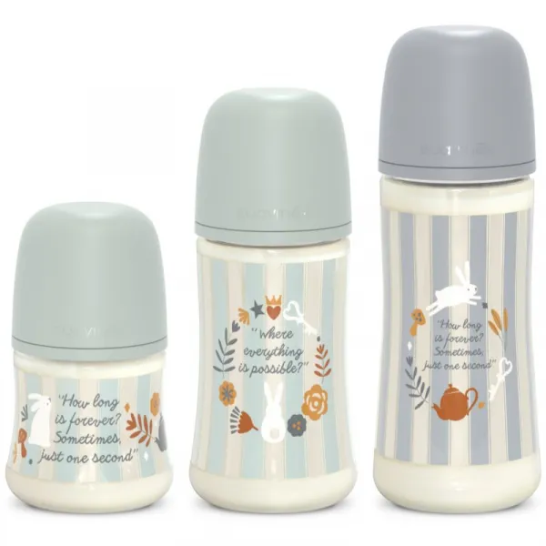Suavinex Wonderland SX Pro Physiological Anti-Colic dojčenská fľaša M Medium Flow 3 m+ Green 270 ml