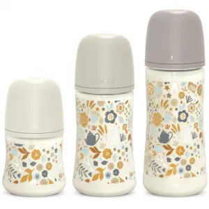 Suavinex Wonderland SX Pro Physiological Anti-Colic dojčenská fľaša M Medium Flow 3 m+ Liberty Cream 270 ml