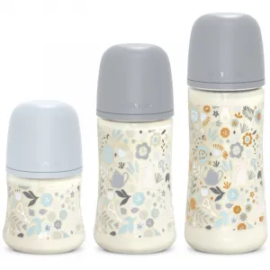 Suavinex Wonderland SX Pro Physiological Anti-Colic dojčenská fľaša M Medium Flow 3 m+ Liberty Blue 270 ml