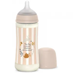 Suavinex Wonderland SX Pro Physiological Anti-Colic dojčenská fľaša L Dense Flow 6 m+ Pink 360 ml