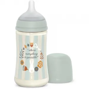 Suavinex Wonderland SX Pro Physiological Anti-Colic dojčenská fľaša M Medium Flow 3 m+ Green 270 ml