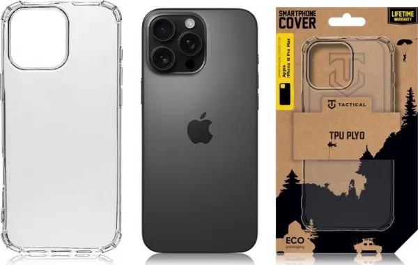 Tactical TPU Plyo Kryt pro Apple iPhone 16 Pro Max Transparent