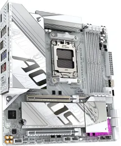 GIGABYTE MB Sc AM5 B850M A ELITE WF6E ICE, AMD B850, 4xDDR5, 1xDP, WiFi, mATX