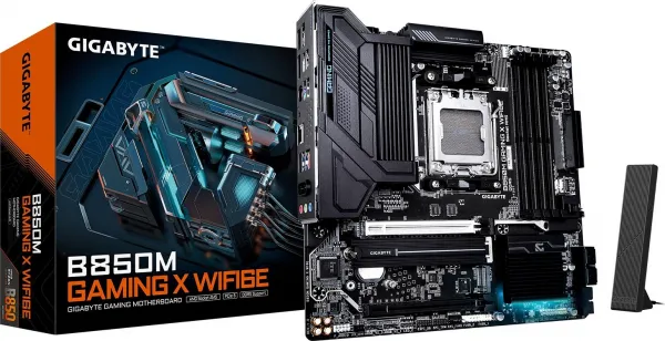 GIGABYTE MB Sc AM5 B850M GAMING X WF6E, AMD B850, 4xDDR5, 2xDP, 1xHDMI, WiFi, mATX