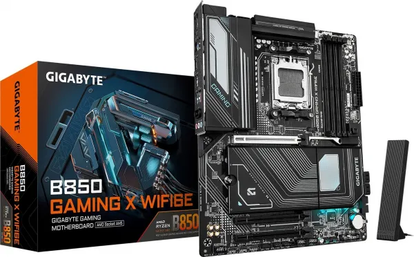 GIGABYTE MB Sc AM5 B850 GAMING X WIFI6E, AMD B850, 4xDDR5, 1xDP, 1xHDMI, WiFi, ATX