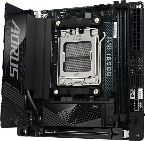 GIGABYTE MB Sc AM5 B850I AORUS PRO, AMD B850, 2xDDR5, 1xHDMI, WiFi, Mini-ITX