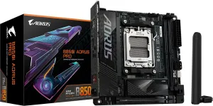 GIGABYTE MB Sc AM5 B850I AORUS PRO, AMD B850, 2xDDR5, 1xHDMI, WiFi, Mini-ITX