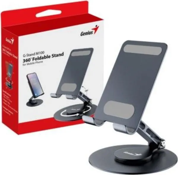GENIUS stojan na notebook G-Stand M100, tablet a telefon, 4-10", skládací, černá
