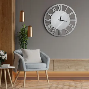 Nástenné hodiny 390020 - strieborné