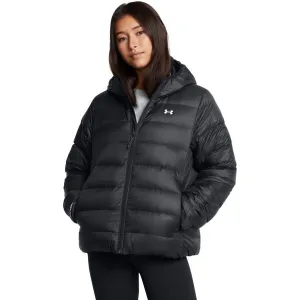 Under Armour LEGEND DOWN HOODED Dámska bunda, čierna, veľkosť