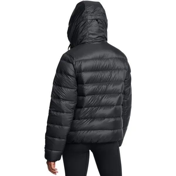 Under Armour LEGEND DOWN HOODED Dámska bunda, čierna, veľkosť