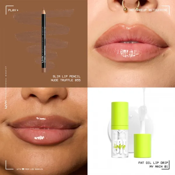 NYX Professional Makeup Fat Oil Lip Drip sada na pery 2 ks