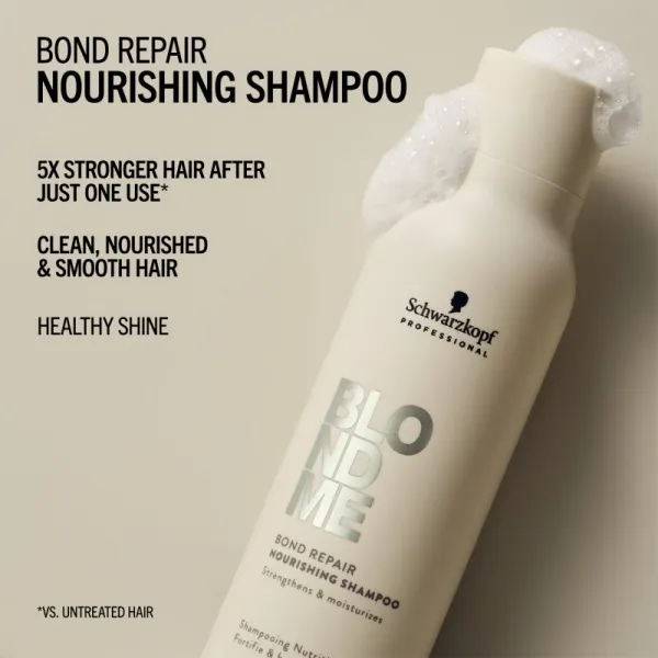 Schwarzkopf Professional Blondme Bond Repair Nourishing Shampoo intenzívne vyživujúci šampón pre blond vlasy 300 ml