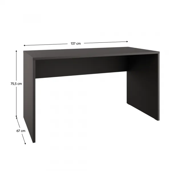 PC stôl, antracit, ADAPO ADP03