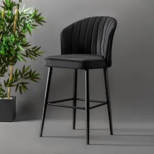 Bar Stool Set (2 Pieces) Rubi - Black