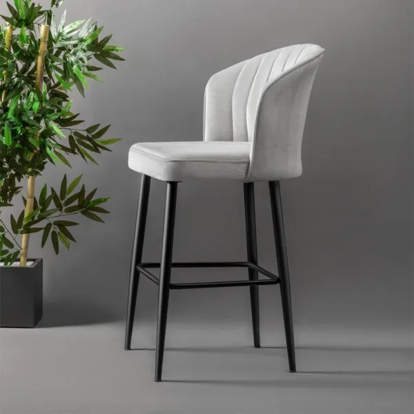 Bar Stool Set (2 Pieces) Rubi - Cream