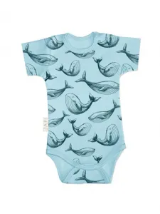Detské body WHALES s krátkym rukávom