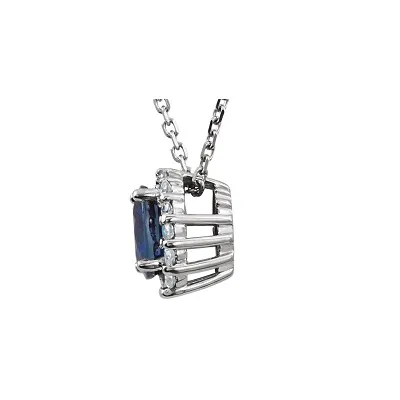 Blink-Blink Luxusný diamantový prívesok so Zafírom4264BZZS