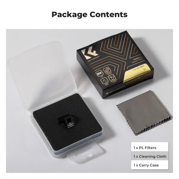 K&F Concept Objektív K&F DJI NEO filter (CPL) pre drony DJI, HD, jednostranná antireflexná zelená fólia, vodotesná 37433