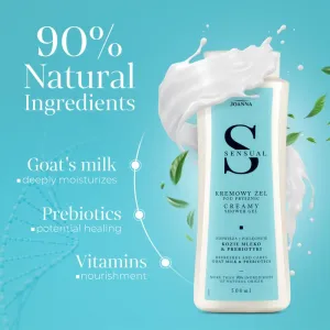 Joanna Sensual Creamy Shower Gel sprchový gél Goat Milk & Prebiotics 500 ml
