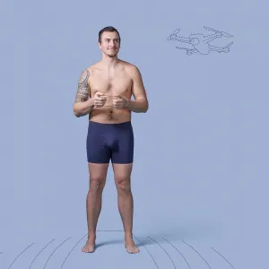 Calm B BOXERKY TMAVOMODRÉ 2-PACK Velikost: L