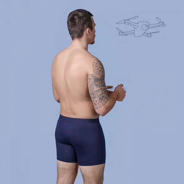 Calm B BOXERKY TMAVOMODRÉ 2-PACK Velikost: L