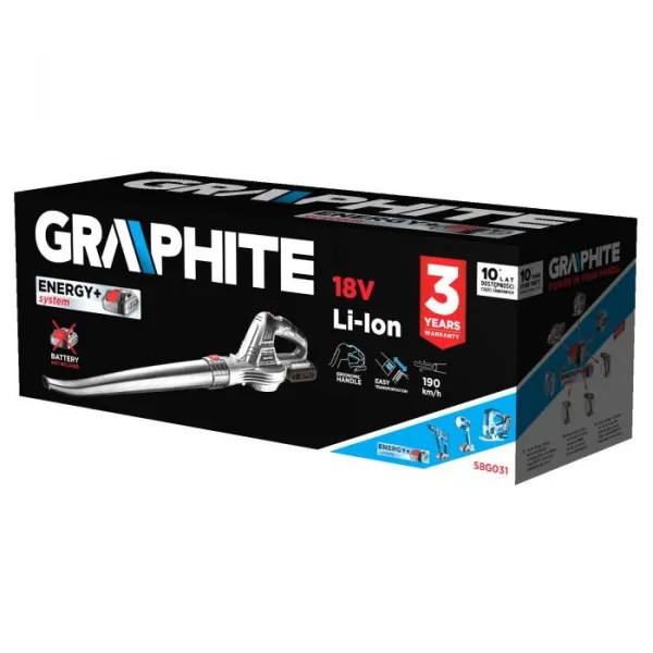 AkumulátorovýfúkačlístiaEnergy58G031GRAPHITE
