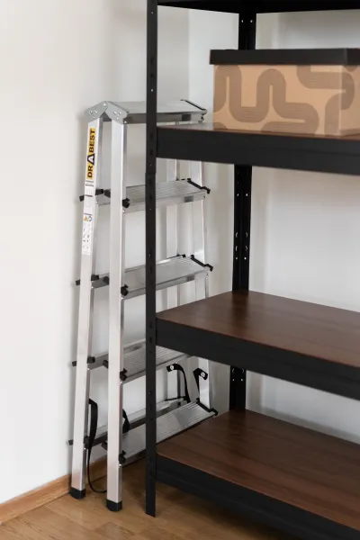JAKS Obojstranný schodíkový rebrík 2 x 5 priečok DD5