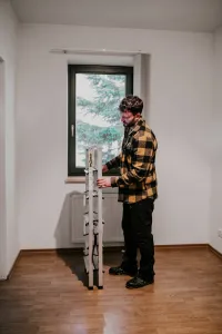 JAKS Obojstranný schodíkový rebrík 2 x 6 priečok DD6