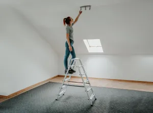 JAKS Obojstranný schodíkový rebrík 2 x 6 priečok DD6